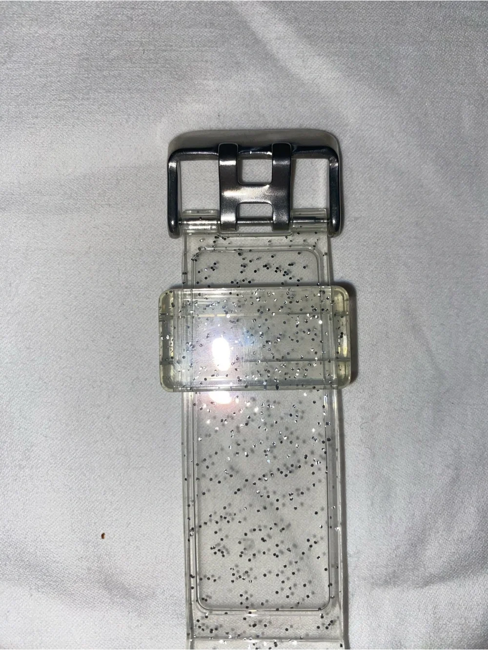 Clear Glitter Replacement Smartwatch Case and Band - Transparent Sparkle